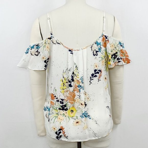 Joie Adorlee Silk Floral Cold Shoulder Camisole - Picture 5 of 5